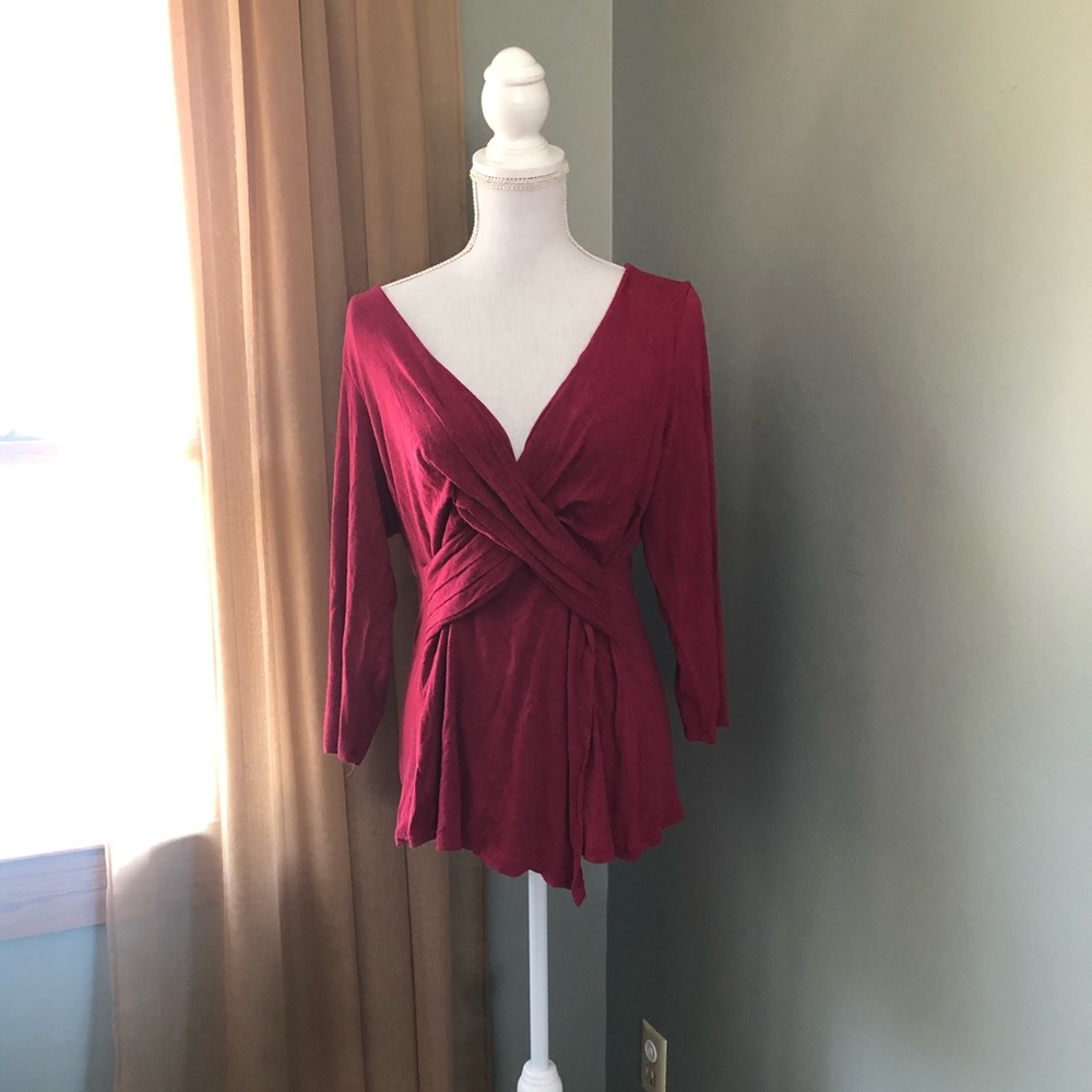 Anthropologie One September red blouse